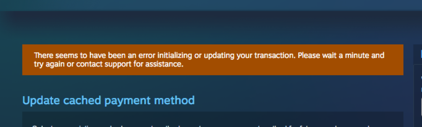 Steam Paypal There Seems To Be An Error